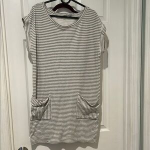 Striped Gray Women's Top